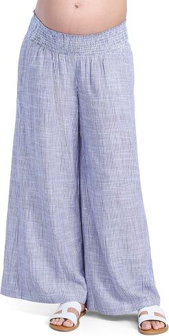 Motherhood Maternity Women's Smocked Waist Wide Leg Pregnancy Summer Casual Pants in Saudi Arabia
