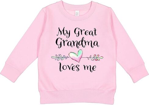 inktastic My Great Grandma Loves Me- Heart Great Grandchild Toddler Sweatshirt in Kuwait