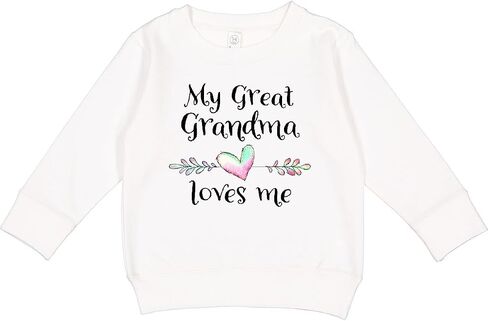 inktastic My Great Grandma Loves Me- Heart Great Grandchild Toddler Sweatshirt in Kuwait