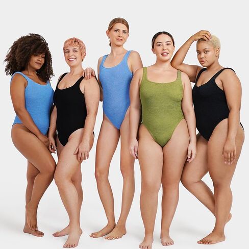 Maris & Sol Women’s Crinkle One Piece Swimsuit-Fuxe Stretch Fabric ، بحجم واحد الولايات المتحدة 2-16-صديقة للأمومة ، مصنوعة في المملكة المتحدة in Saudi Arabia
