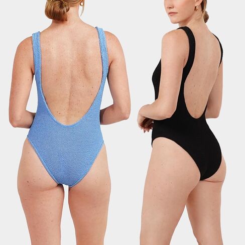 Maris & Sol Women’s Crinkle One Piece Swimsuit-Fuxe Stretch Fabric ، بحجم واحد الولايات المتحدة 2-16-صديقة للأمومة ، مصنوعة في المملكة المتحدة in Saudi Arabia