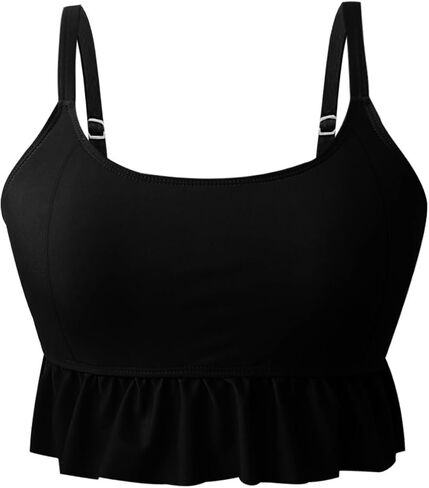Womens Tankini Set Tropical Hawaii High Waisted Bikini Bathing Suits 2 Piece Swim Tank Top with Boy Shorts Swimsuits in Saudi Arabia