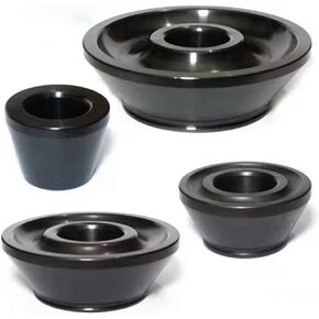 Wheel Balancer Cone, 4pcs Tire Balancing Machine Cones Set #45 Carbon Steel Wheel Balancer Standard Taper Cones Kit for 40MM Shaft, Cone Size 1.77-5.39 Inches