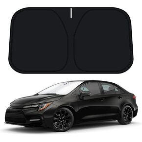 D-Lumina Windshield Sun Shade for 2010-2015 Toyo-ta Prius Hatchback Accessories (NOT for Prius C/Prius V), Front Window Sunshade Sun Visor Protector Block UV Rays Heat, Foldable 2 Layers 210T Material