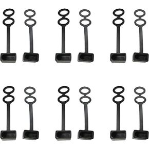 6 Pairs EC5 Plug Dust Cap EC5 Male Female Connector End Cover Waterproof Top Lid for Solar Battery Cable RC ESC Lipo Electric Motor