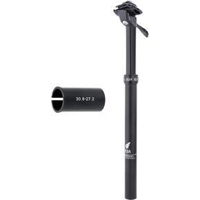 EXA Form Upgraded Speed Up 27.2/28.6/30.0/30.4/30.8/31.6/33.9mm Cable-Less Hydraulic Dropper Post with Corresponding Shim/Adapter, 100mm/120mm Travel Dropper Post for Road Bike/MTB/Gravel