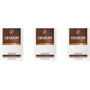 Djarum Bliss Java Tobacco & Nicotine Free Clove Filtered Cigarettes - 3 Boxes of 20-60 total - incl. Frugal Smoker Sticker