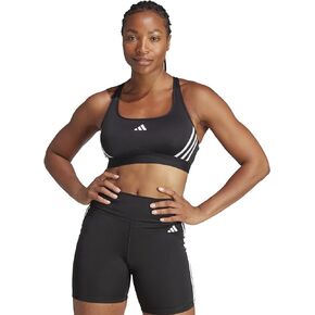 adidas Women's Powerimpact Train Medium-Support 3-Stripes Bra