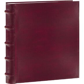 Pioneer Photo Albums CLB-257/BG 200-Pocket European Bonded Leather Photo Album for 5 by 7-Inch Prints, Burgundy