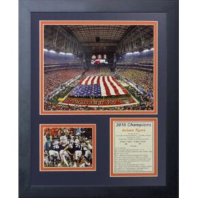 Legends Never Die "Auburn University Tigers 2010 Champs Framed Photo Collage, 11 x 14-Inch (12049U)