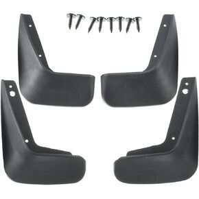 YHTAUTO Set of 4 Mud Flaps Splash Guards Accessories Replacement for Buick Lacrosse 2010-2016 Sedan Second Generation, Front and Rear LH RH, Black