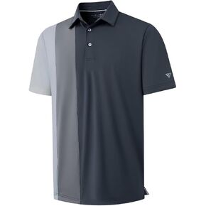 M MAELREG Mens Golf Polo Shirts Short Sleeve Dry Fit Casual Performance Moisture Wicking Color Block Polo Shirts for Men in Kuwait