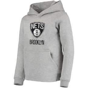 Outerstuff Brooklyn Nets Youth Size Primary Logo Pullover Fleece Hoodie