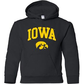 UGP Campus Apparel NCAA Arch Logo, Team Color Youth Hoodie, College, University