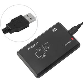 Ossiygar® Countertop EM4100 Tap Contactless Card Reader 125khz USB ID Card Reader, Compatible with Windows, Mac, Linux, Android