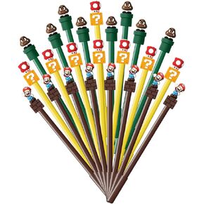 Mario Party Favors Gel Pens - Black, 24 Pieces