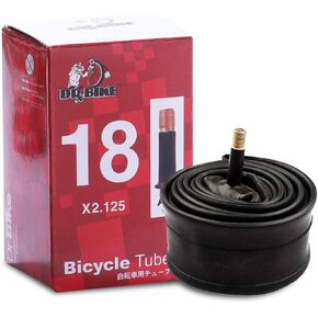 DRBIKE Bike Tubes for 12" 14" 16" 18" 20" 24" 26" Kids Bike Road Bicycle Mountain Bike, Solid Replacement Bike Inner Tube with Schrader Valve, 1 Pack