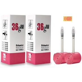 RideNow Ultralight TPU Bike Inner Tube 700 x 18c-47c Road Tube Gravel Tube 45/65/85mm Presta Valve (2 Tubes Pack)