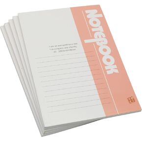 YIKANGHENG A5 Notebook, 5 Pcs 8 Inch x 5.5 Inch 58 Sheets(116 Pages) 8 mm Ruled Notepads, Widely Used for Office, School, Home, Travel, and also Good Gifts for Friends and Family (5)