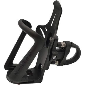 2-in-1 Bike Water Bottle Holder No Screws Adjustable Bicycle Handlebar Mount Cup Cage Compatible with 2.3-3inch Cups