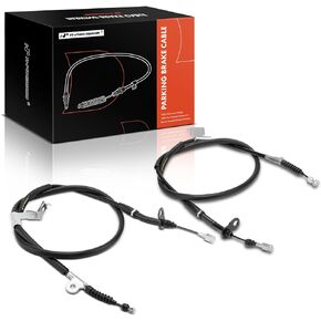 A-Premium Rear Driver and Passenger Side Parking Brake Cable Assembly Compatible with Nissan Models: 350Z 2005 2006 2007, 2-PC Set - Replace # 36530CD700, 36530CD70B