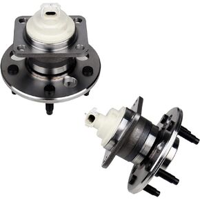 512150 2PCS Rear Wheel Bearing and Hub Assembly Compatible with FWD Chevy Impala, for Buick Allure Century Regal, Lacrosse, for Pontiac Montana Trans Sport, 5 Lug w/ABS