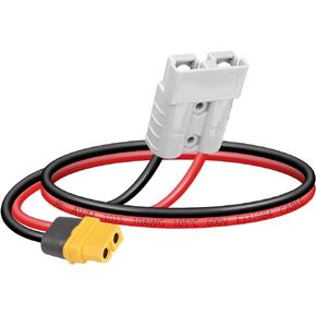 SinLoon 50AMP 600V كابل محول البطارية 10AWG ADS موصل قابس إلى XT60 أنثى كابل 11.8 بوصة (30 سم XT60 أنثى)