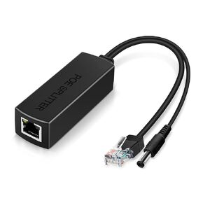 PwrON Gigabit PoE Injector Adapter 48V 24W Power Over Ethernet for 802.3af Devices, Up to 328 Ft, 10/100/100Mbps RJ-45, Plug and Play, PSE-480040G