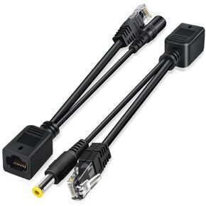 PwrON Gigabit PoE Injector Adapter 48V 24W Power Over Ethernet for 802.3af Devices, Up to 328 Ft, 10/100/100Mbps RJ-45, Plug and Play, PSE-480040G