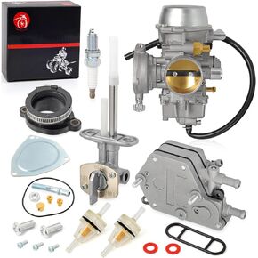 Carburetor Carb & Intake Manifold Fuel Pump and Fuel Valve Petcock For Polaris Outlaw 500 Predator 500 2003 2004 2005 2006 2007