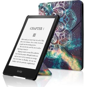 حافظة لجهاز Kindle Paperwhite الجيل الحادي عشر 2021 مقاس 6.8 بوصات، غطاء قماشي ممتاز مع تنبيه/غفو تلقائي وزوايا عرض متعددة لجهاز Kindle Paperwhite مقاس 6.8 بوصات للقارئ الإلكتروني Kindle Paperwhite & Signature Edition (Mandula Galaxy) in Kuwait