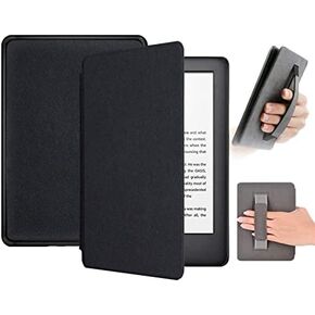 Case for Kindle 2022 11th Generation 6 Inch,Lightweight Magnetic Smart Cover with Auto Sleep/Wake for Amazon Kindle E-Reader 2022 with Hand Strap (Black)