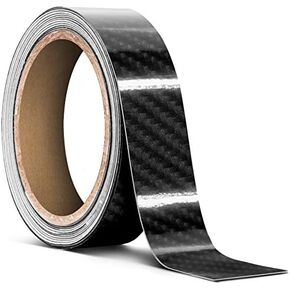 VViViD High Gloss Black Tek R Carbon Fiber Air-Release Vinyl Adhesive Tape Roll (2 Inch x 30ft)