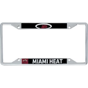 Miami Heat Team NBA Metal License Plate Frame for Front or Back of Car Officially Licensed (Up Close)
