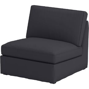Cotton Kivik Chair Cover Replacement Fits IKEA Kivik Armchair, Or One Seat Sofa Slipcover(White)