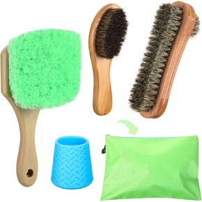 طقم فرش رمل مكون من 5 قطع، مزيل رمل لملحقات ركوب الأمواج على الشاطئ، فرشاة إطار العجلة لحافة السيارة، مرفق رأس رشاش الدش مع حقيبة تخزين، أداة حمام للاستجمام الرياضي على ضفاف المحيط in Kuwait