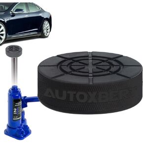 Rubber Bottle Jack Pad Protector Adapter Jack Lift Pad Point Support Block Car Jacking Tool Pinch Weld Side Lifting Disk 0.98" 25mm Hole for Most 3-4 Ton Bottle Jacks