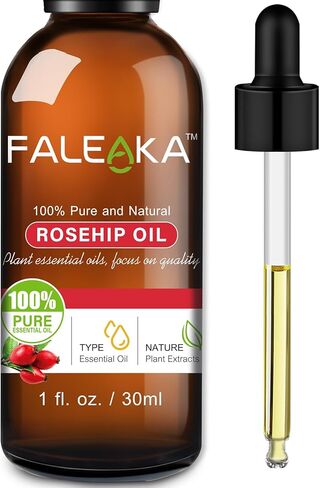 Rosehip Oil Rosehip Oil for Face - Rosehip Seed Oil 4oz, for Face & Skin, Gua Sha Massage, Hair & Nails, Carrier Oil, Unrefined Cold Pressed Rose Hip Oil in Saudi Arabia