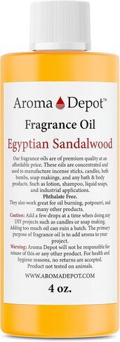 خشب الصندل المصري 4 أوقية. زيت العطر أنا عطر أنا زيت البشرة أنا زيت معطر. مشاريع DIY مثل الشموع وكرات الاستحمام الفوارة وزبدة الجسم والكريمات والمستحضرات. قطرات قليلة في الناشر أو الشعلات أو المدافئ. in Saudi Arabia