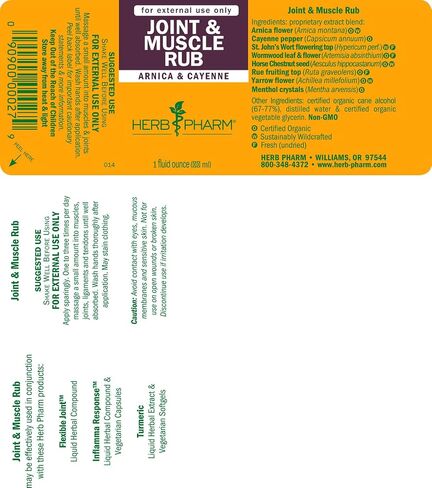 Herb Pharm Joint and Muscle Warming Rub with Cayenne Extract - 1 Ounce in Saudi Arabia