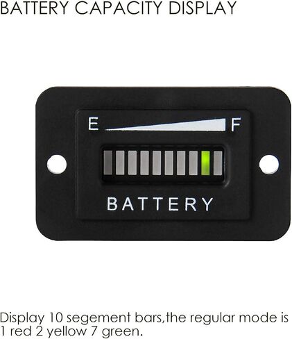 شاشة LED كبيرة لمؤشر بطارية الرصاص الحمضية للمعدات التي تعمل بالتيار المستمر مثل الرافعات الشوكية وعربة الجولف ومعدات العناية بالأرضيات (12/24 فولت) in Kuwait