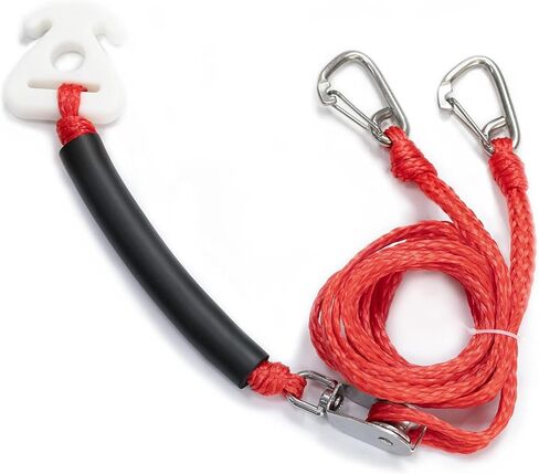 Wakeboard Water ski Rope with Watersports Boat Self Centering Tow Harness 12 ft Red with 2 Hook for Rider for Boat Tubing Waterskiing Wakeboarding in Saudi Arabia