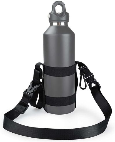 Water Bottle Holder Carrier Strap,for 7dia - 12dia Wide Water Bottles,Water Bottle Holder with Adjustable Shoulder Strap for Girls Boys Adults,Sports Water Bottle Accessories in Kuwait