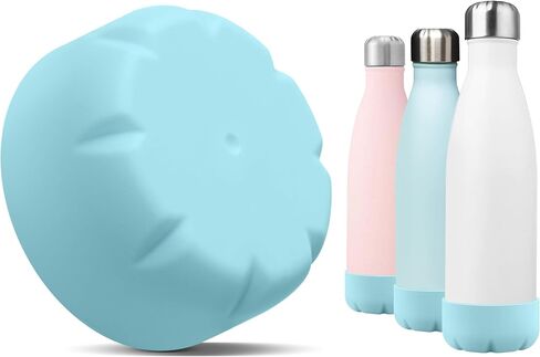 Silicone Boot Compatible with Owala Kids Water Bottle 14/16 oz & S'well 17oz Water Bottle and More 12/17 oz Stainless Steel Water Bottles, Anti-Slip Bottom Protector Sleeve in Saudi Arabia