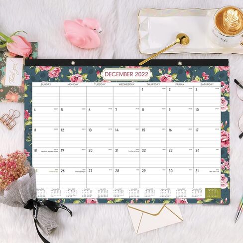 تقويم مكتب 2023 - تقويم 2023 18 تقويم شهري من يوليو 2022 - ديسمبر 2023، 12 بوصة × 17 بوصة، تقويم مكتب 2022-2023، كتل كبيرة مسطرة للتخطيط والتنظيم in Kuwait