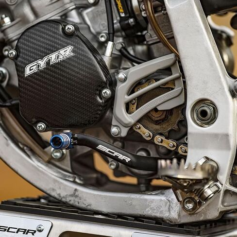 SCAR Folding Gear Shift Lever Shifter Pedal Forged Compatible with Yamaha YZ 125 125X 250 YZ250X 05-24 Fantic XX XE 125 22-24 - Black in Kuwait