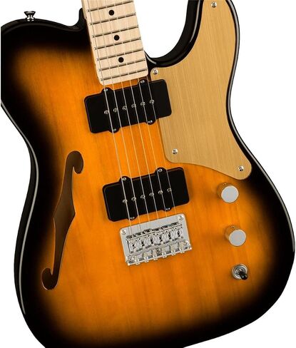 جيتار كهربائي Squier Paranormal Cabronita Thinline Telecaster، مع ضمان لمدة عامين، لونين Sunburst، لوحة أصابع من خشب القيقب in Saudi Arabia