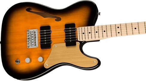 جيتار كهربائي Squier Paranormal Cabronita Thinline Telecaster، مع ضمان لمدة عامين، لونين Sunburst، لوحة أصابع من خشب القيقب in Saudi Arabia