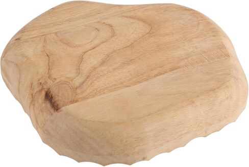 NIKKY HOME Hand Carved Dough Bowls, Natural Rubberwood Irregular Serving Bowl Honeycomb Carving Decorative Wooden Jewelry Tray in Saudi Arabia