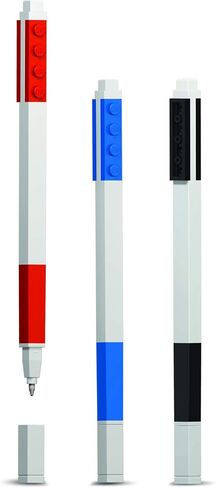 IQ LEGO Stationery Colored Gel Pens 3 Pack with Building Bricks in Saudi Arabia
